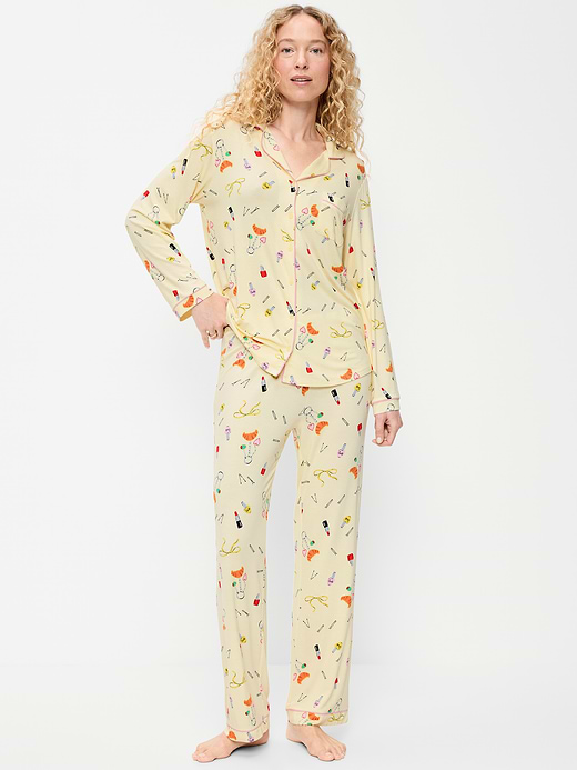 Old Navy Sunday Sleep Knit Jersey Pant Set — photo 1