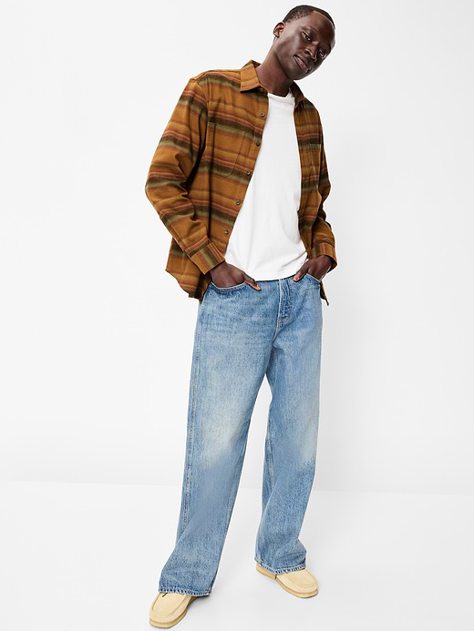 Old Navy Relaxed Long-Sleeve Flannel Pocket Shirt — photo 4