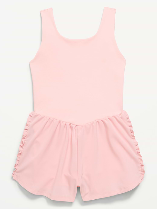 Old Navy PowerChill Sleeveless Ruffle-Trim Romper for Girls — photo 5