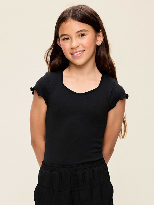 Old Navy Fitted Seamless Ribbed Performance Top for Girls — photo 5