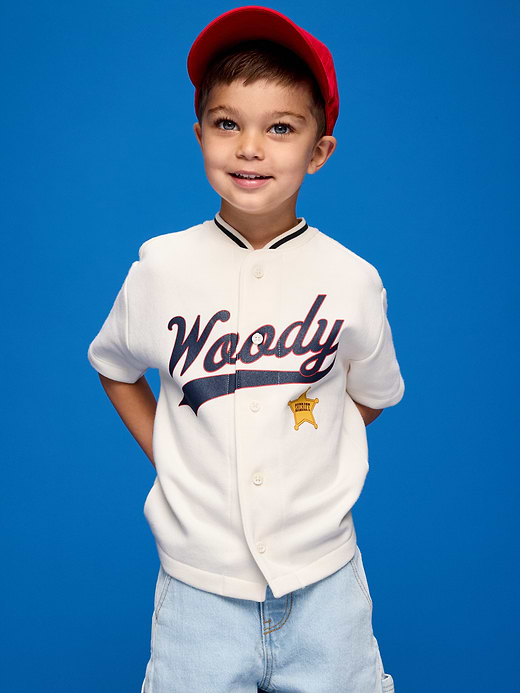 Old Navy Old Navy x Pixar Toy Story Oversized Baseball Jersey Sweatshirt for Toddler Boys — photo 1