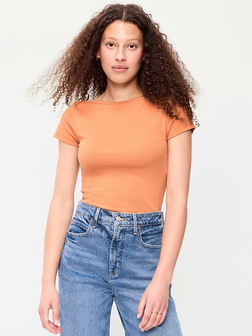 Old Navy Snug Boatneck T-Shirt — photo 1
