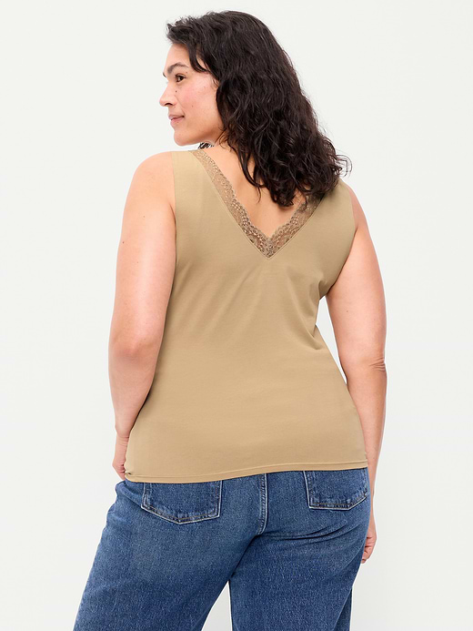 Old Navy Sleeveless Lace-Trim V-Neck Top — photo 10