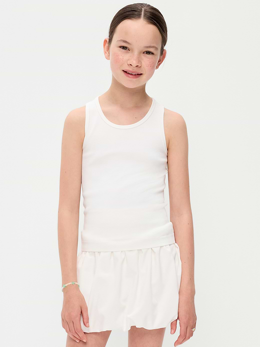 Old Navy Fitted Seamless Ribbed Racerback Performance Top for Girls — photo 1