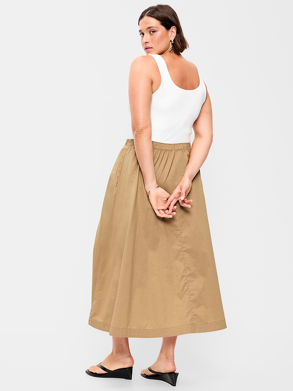 Old Navy Poplin Midi Skirt — photo 8