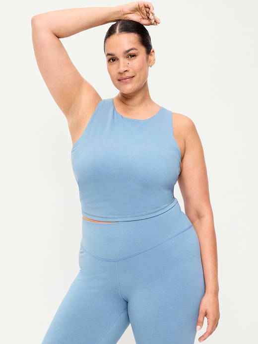 Old Navy Light Support PowerChill High-Neck Racerback Sports Bra — photo 7