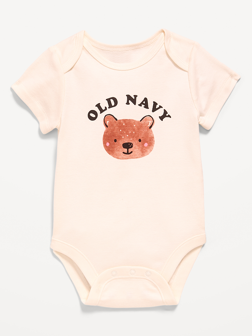 Old Navy Unisex Short-Sleeve Logo-Graphic Bodysuit for Baby — photo 8