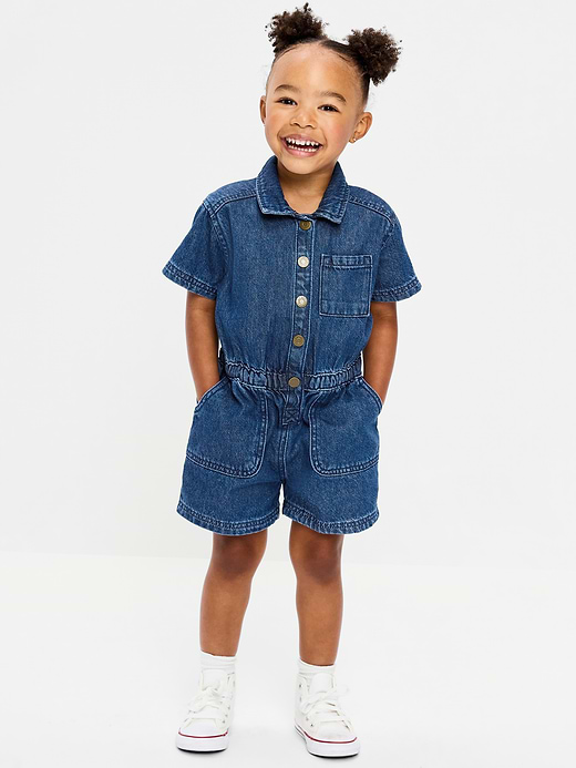 Old Navy Short-Sleeve Utility Romper for Toddler Girls — photo 1