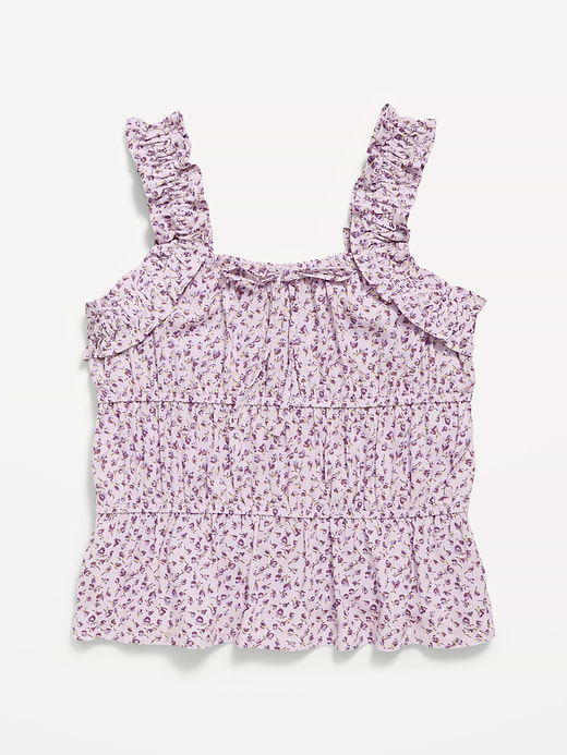 Old Navy Printed Sleeveless Ruffled Top for Girls — photo 3
