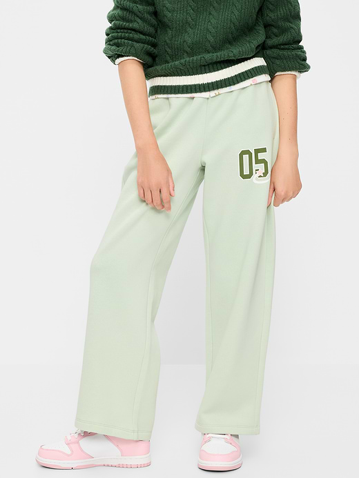 Old Navy High-Waisted Graphic Wide-Leg Sweatpants for Girls — photo 1