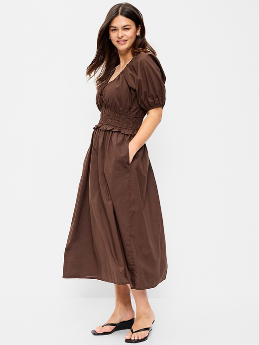 Old Navy Fit & Flare Prairie Midi Dress — photo 7