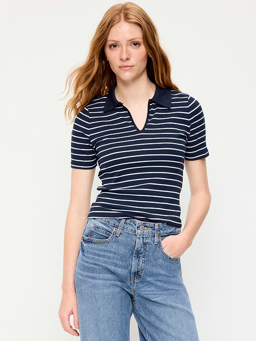 Old Navy Keyhole Polo Top — photo 1