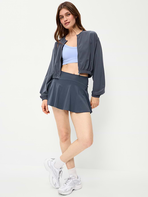 Old Navy Zip-Front Cropped Tennis Jacket — photo 4