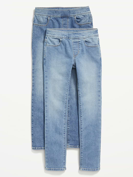 Old Navy Wow Skinny Pull-On Jeans 2-Pack for Girls — photo 1