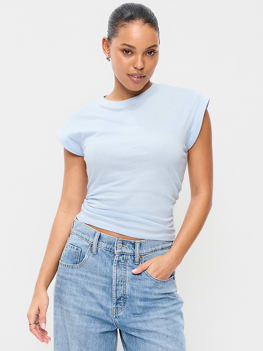 Old Navy Cap-Sleeve Cinch-Waist Top — photo 1