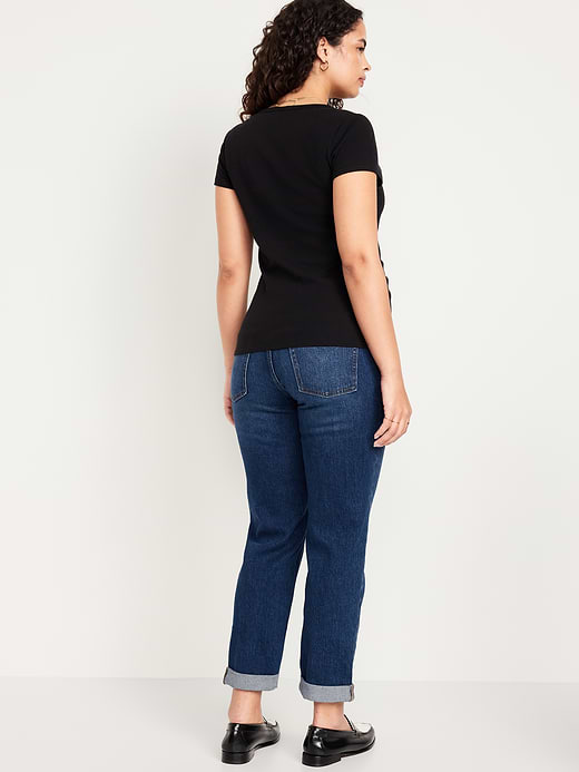 Old Navy Maternity Full Panel Wow Boyfriend Jeans — photo 4