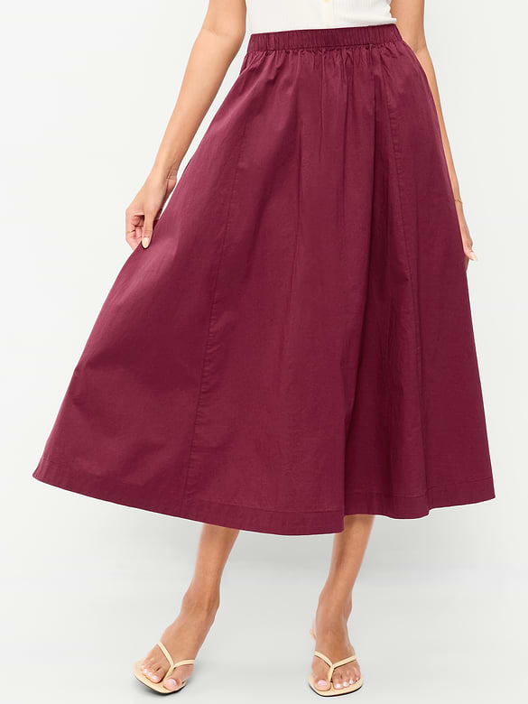 Old Navy Poplin Midi Skirt — photo 3