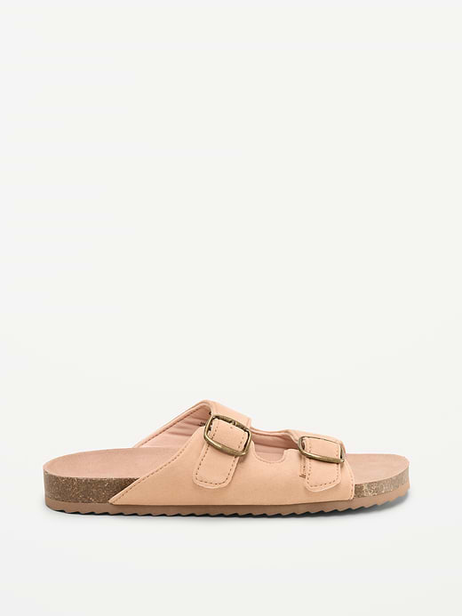 Old Navy Faux-Suede Double-Strap Slide Sandals for Girls — photo 4