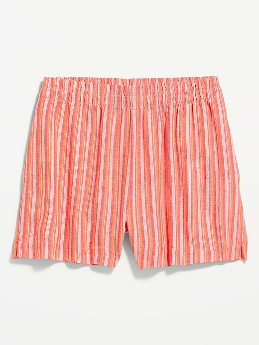 Old Navy High-Waisted Beach Linen Pull-On Shorts — photo 5