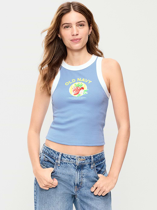 Old Navy Crop Ribbed Tank Top — photo 1