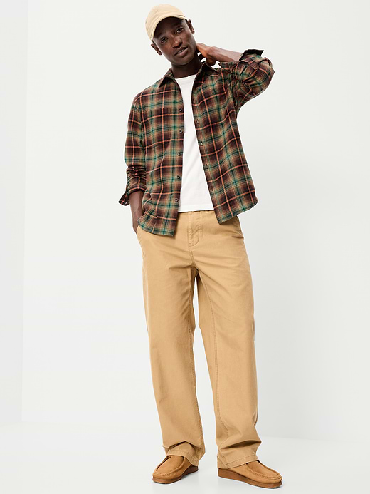 Old Navy Relaxed Long-Sleeve Flannel Pocket Shirt — photo 4