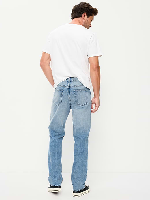 Old Navy Structured Loose Non-Stretch Jeans — photo 4