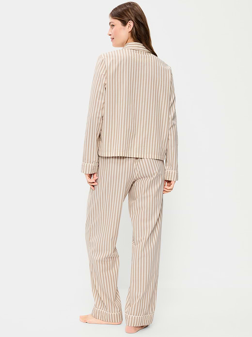 Old Navy Tie-Front Poplin Pajama Pant Set — photo 3