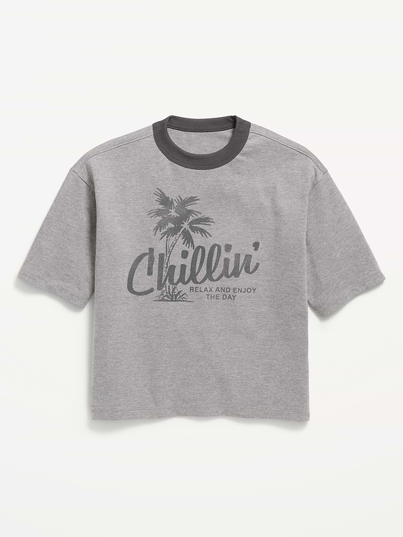 Old Navy Short-Sleeve Boxy Graphic T-Shirt for Boys — photo 3