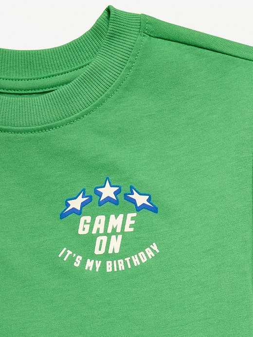Old Navy Oversized Short-Sleeve Birthday Graphic T-Shirt for Toddler Boys — photo 5