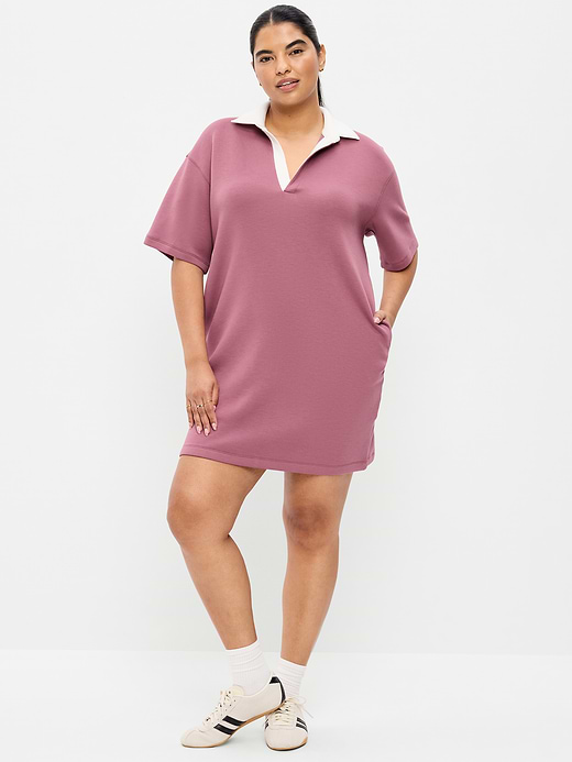 Old Navy Bounce Fleece Short-Sleeve Polo Dress — photo 4