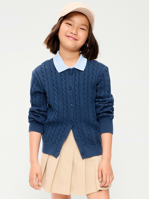 Old Navy Cable-Knit Cardigan Sweater for Girls — photo 1