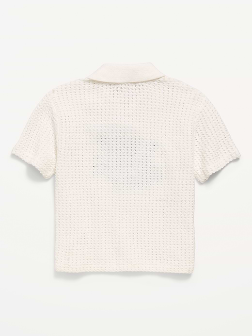 Old Navy Oversized Collared Graphic Sweater for Toddler Boys — photo 4