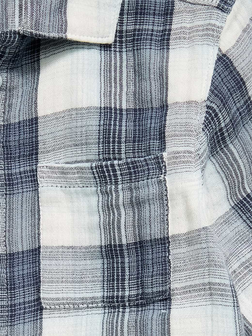 Old Navy Short-Sleeve Double-Weave Cotton Shirt for Toddler Boys — photo 3