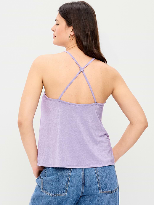 Old Navy Strappy-Back Shimmer Swing Tank Top — photo 7