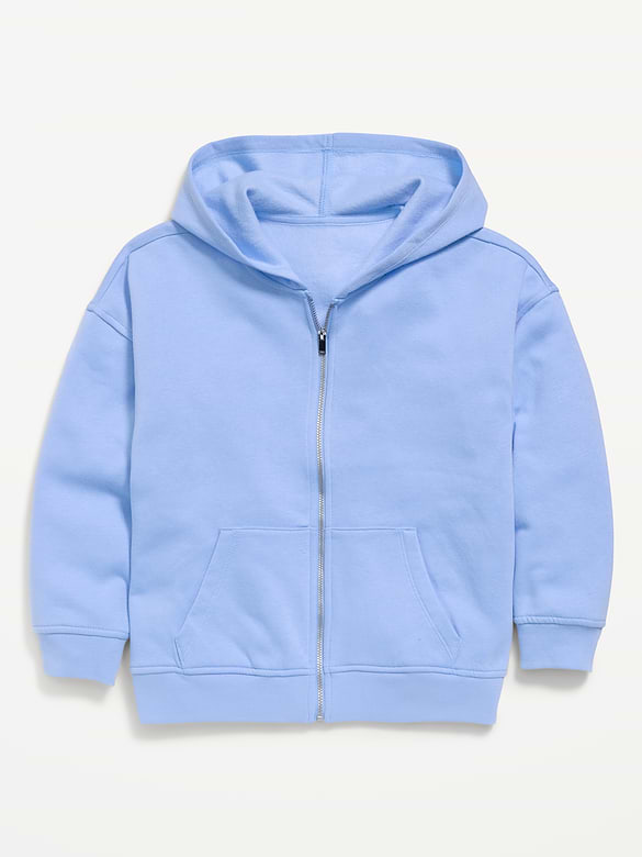 Old Navy Oversized Fleece Full-Zip Hoodie for Girls — photo 4