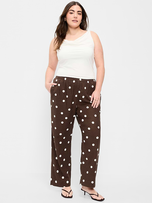 Old Navy High-Waisted Linen-Blend Straight Ankle Pants — photo 6