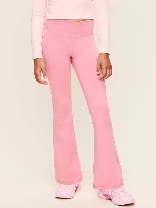 Old Navy High-Waisted PowerChill Crossover Flared Leggings for Girls — photo 1