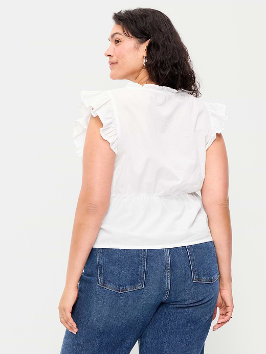 Old Navy Flutter-Sleeve Embroidered Top — photo 8