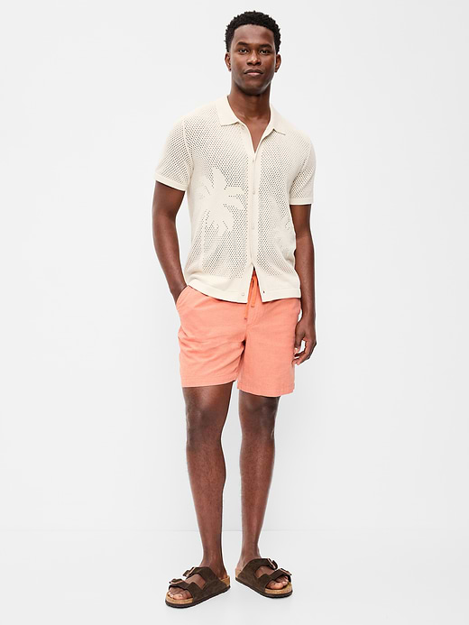 Old Navy Twill Jogger Shorts -- 7-inch inseam
