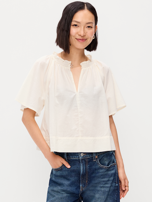 Old Navy Loose Short-Sleeve Striped Top — photo 1
