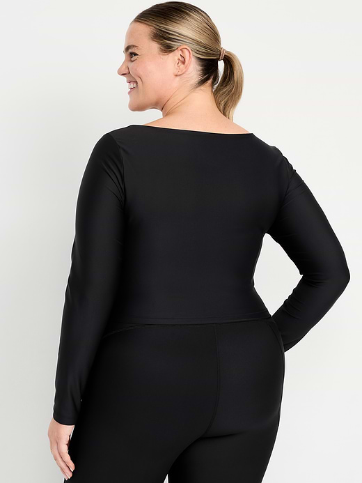 Old Navy PowerSoft Long-Sleeve Cut-Out Top — photo 9