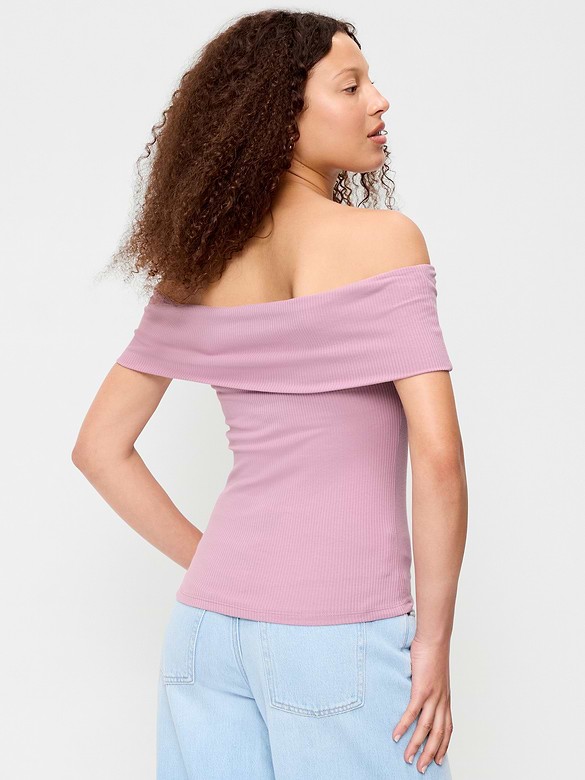 Old Navy Off-The-Shoulder Fitted Top — photo 3