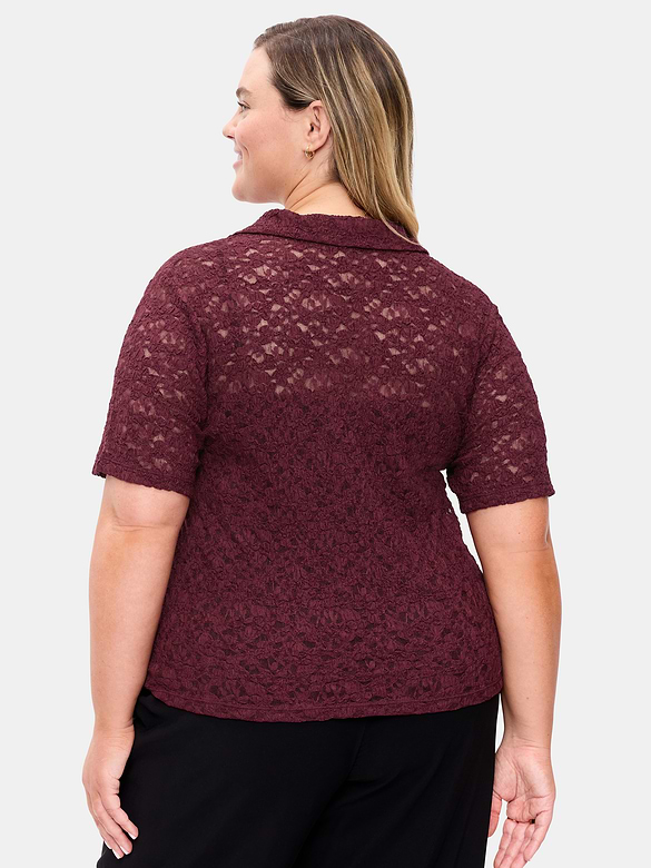 Old Navy Lace Keyhole Polo Top — photo 10
