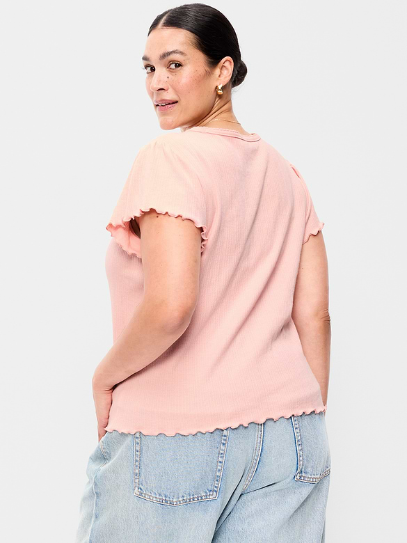 Old Navy Lettuce-Edge Pointelle Top — photo 7