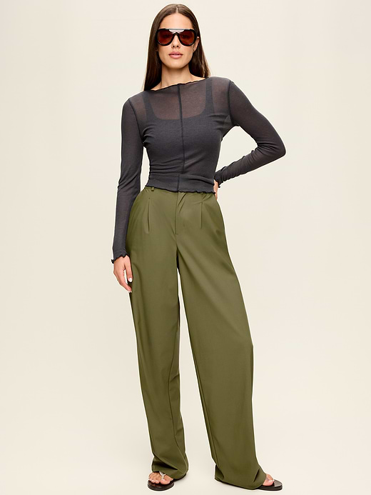 Old Navy High-Waisted SleekTech Trouser Pants — photo 3