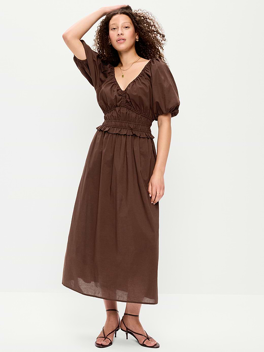 Old Navy Fit & Flare Prairie Midi Dress — photo 10