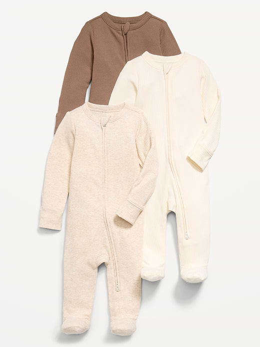 Old Navy 2-Way-Zip Sleep & Play Footed One-Piece 3-Pack for Baby — photo 1
