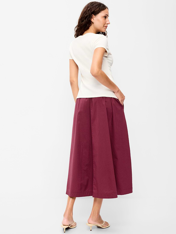 Old Navy Poplin Midi Skirt — photo 4