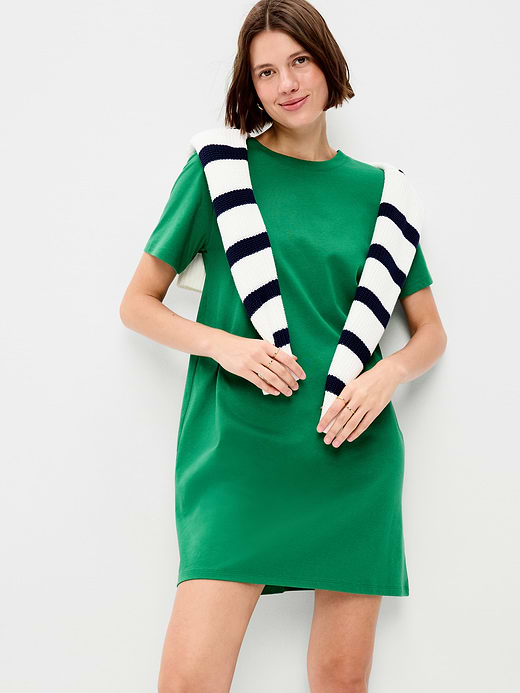 Old Navy Vintage Crew-Neck Mini T-Shirt Dress — photo 4