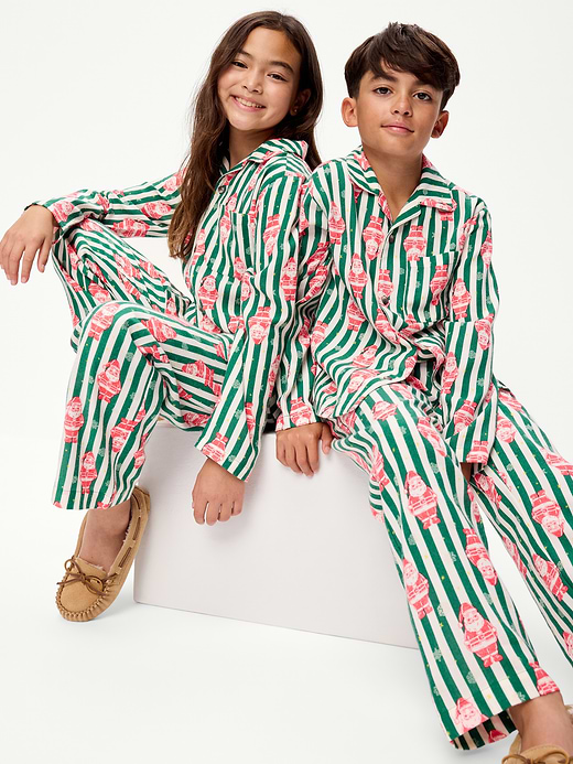 Old Navy Gender-Neutral Printed Flannel Pajama Pants Set for Kids — photo 1